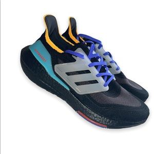 Adidas UltraBoost BLACK PULSE AQUA, size 10, Great Condition!